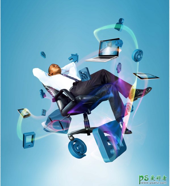 科技藍風(fēng)格互聯(lián)網(wǎng)電子辦公產(chǎn)品廣告,網(wǎng)絡(luò)輕松辦公海報圖片。